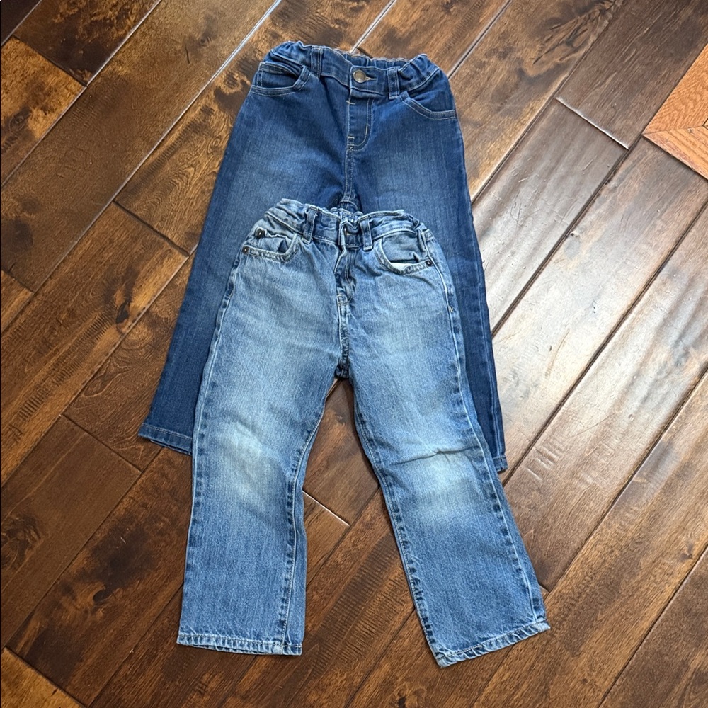 Toddler  jeans, Blue Denim Jeans Duo - Light & Dark Wash